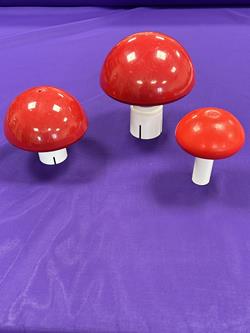 Red Flagpole Mushroom Top