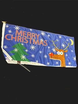Christmas Reindeer Flag