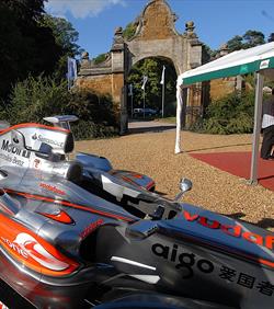 Flying the flag for mobil f1 team 