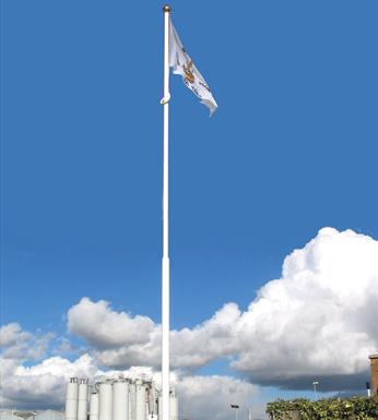 Premier aluminium architectural flagpoles