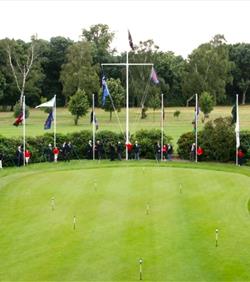 The Royal Blackheath Golf Club Flagpoles and Flags on display
