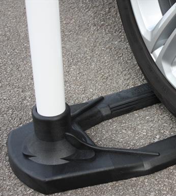 flagpole drive on base