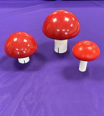 Red Flagpole Mushroom Top