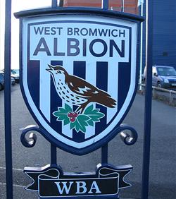 flagpoles installed at West Bromwich football club  