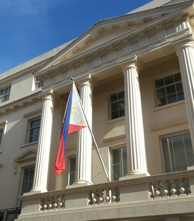 Philippine embassy flagpole 