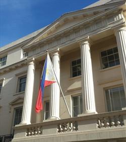 Philippine embassy flagpole 