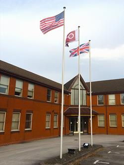 Premier aluminium architectural flagpoles