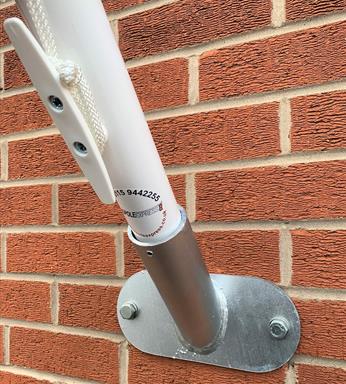 angled flagpole bracket