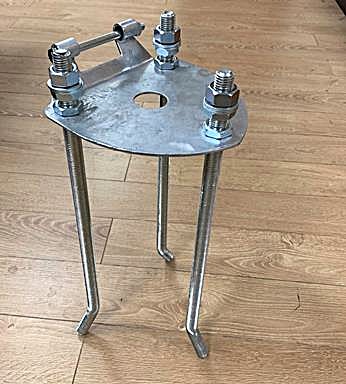 flagpole hinged base bottom section