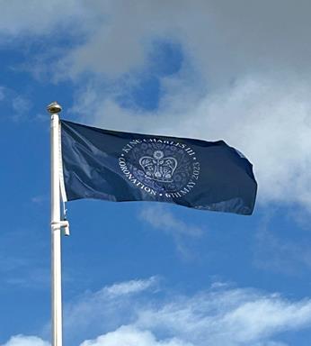 King Charles Blue Flag