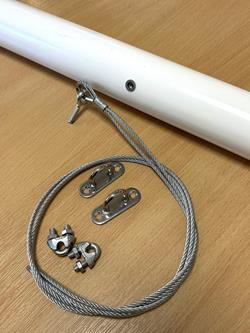 flagpole stay wire kit 