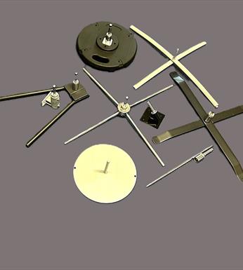 feather flag bases on display