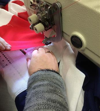 Flag of St George hand sewn