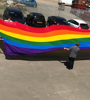 Gay Pride Parade Flags