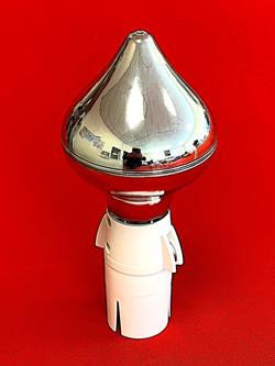 silver flagpole finial