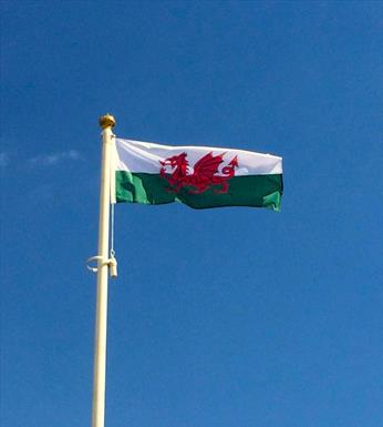 Wales Flags Hand Sewn