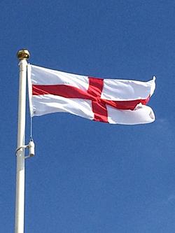 hand sewn st greorge flag