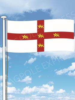 York flag flying on a flagpole