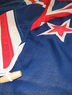 hand sewn new zealand flag
