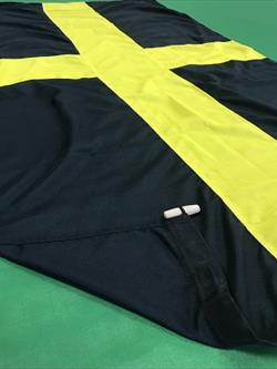 saint david flag flying on flagpole